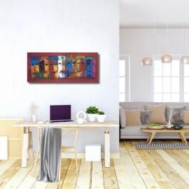 Tableau horizontal maques- 120x50 cm- Tinggal