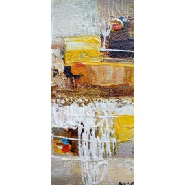 Petit tableau carré 25x25 cm – Parfait pour cadeau arty