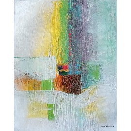 DECO MAISON TABLEAU ABSTRAIT- WATER - 50x40 - Dex Kusuma