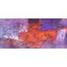 toile ton violet format longitudinal 140x40 cm